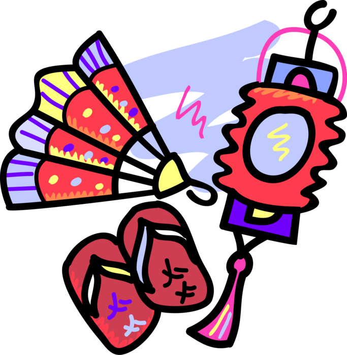 Vector Illustration Of Oriental Asian Chinese And Japanese (683x700), Png Download