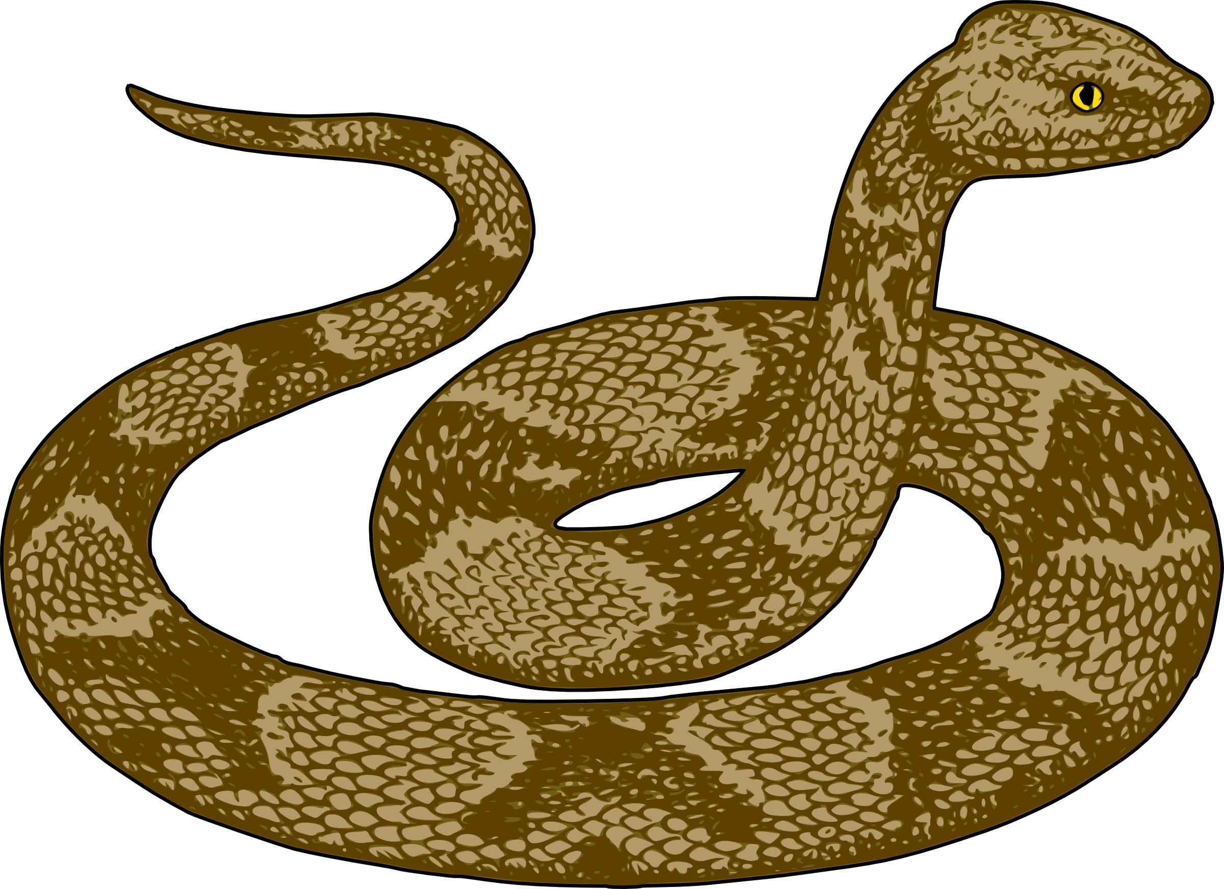 Cool Snake Clipart - Snake Clipart (2400x1744), Png Download