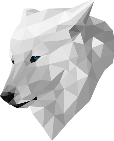 Vinilo Decorativo Lobo Efecto 3d - Wall Decal (374x463), Png Download