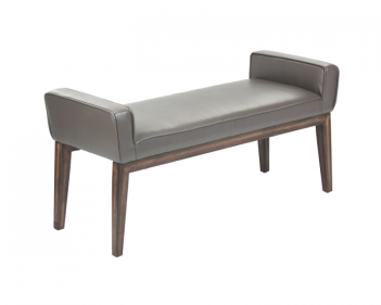 Harrod Bench - Grey - Sunpan Modern Home Bench 100388 5west Harrod (350x350), Png Download