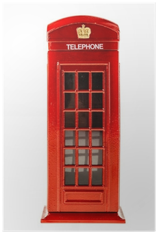 Budka Telefoniczna Angielska Rysunek (400x400), Png Download