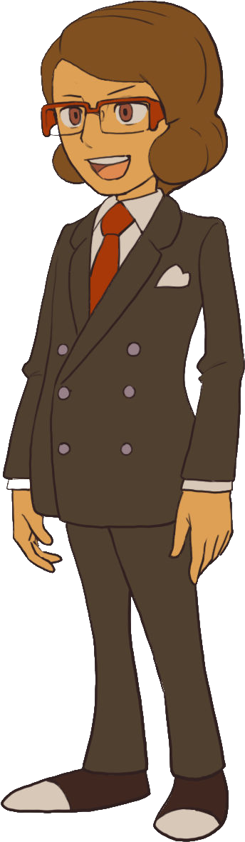 Desmond Sycamore - Professor Layton And Katrielle (406x1222), Png Download