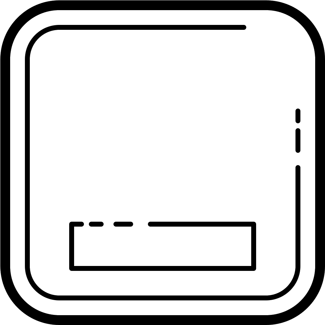Minimize Window Icon - Line Art (1600x1600), Png Download