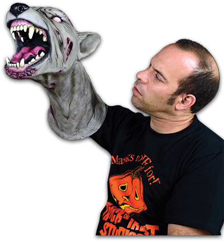 Death Studios Collection- Necronic 3/4 Mask - Death Studios Collection Zombie Dog Arm Puppet (436x639), Png Download