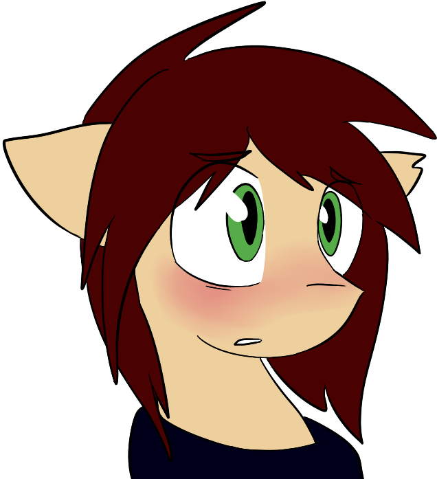 Candelight, Blushing, Clothes, Confused, Cute, Oc, - Cartoon (696x696), Png Download