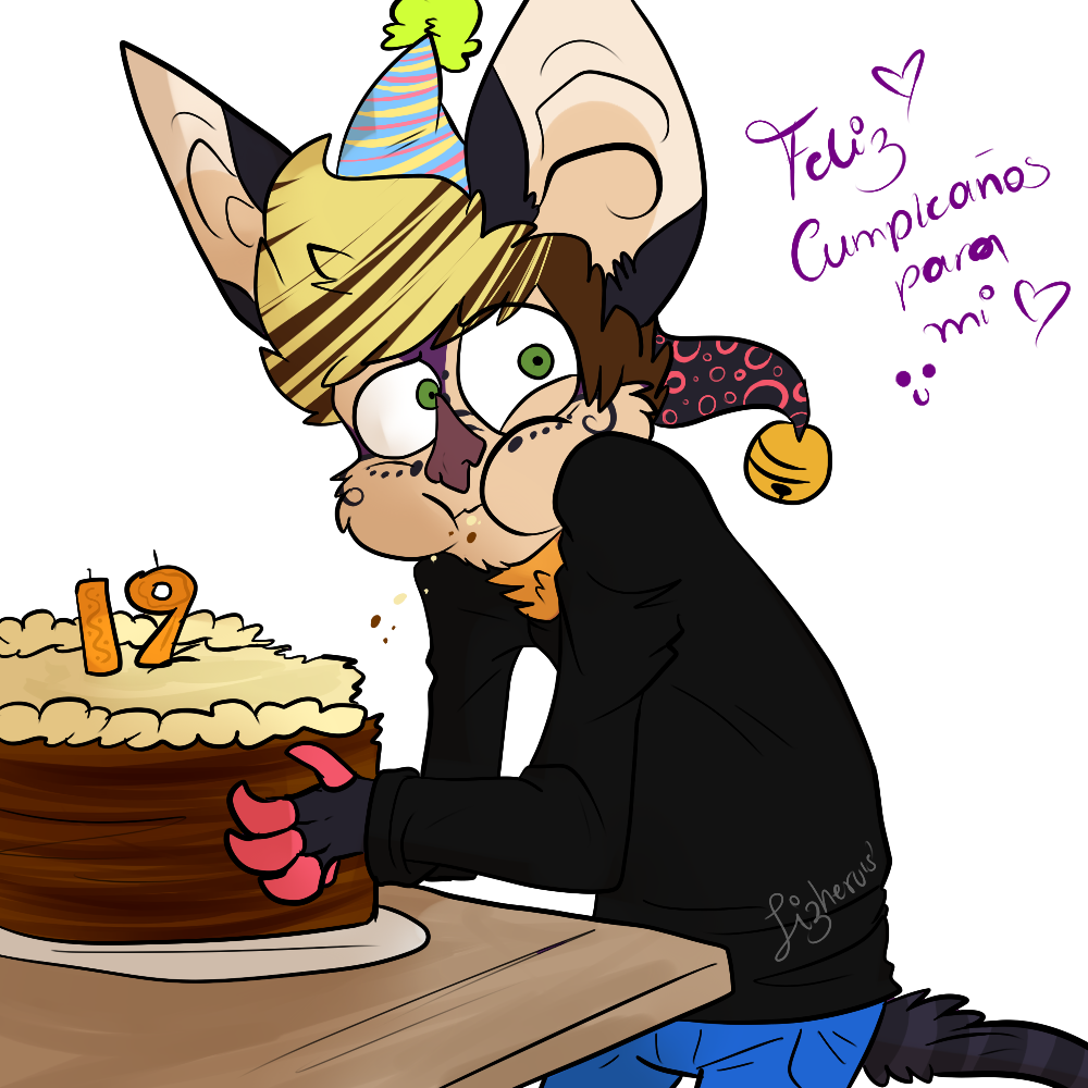 Happy Birthday To Me - Cartoon (1000x1000), Png Download