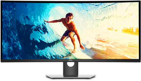 You'll Be Inspired To Do More - Dell Ultrasharp 38 Curved Monitor U3818dw (480x333), Png Download