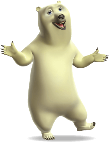 Slider-polarbear - Polar Bear Toilet Paper (367x491), Png Download