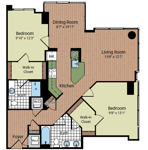 All - Floor Planssycamore - Meridian At Eisenhower (640x480), Png Download