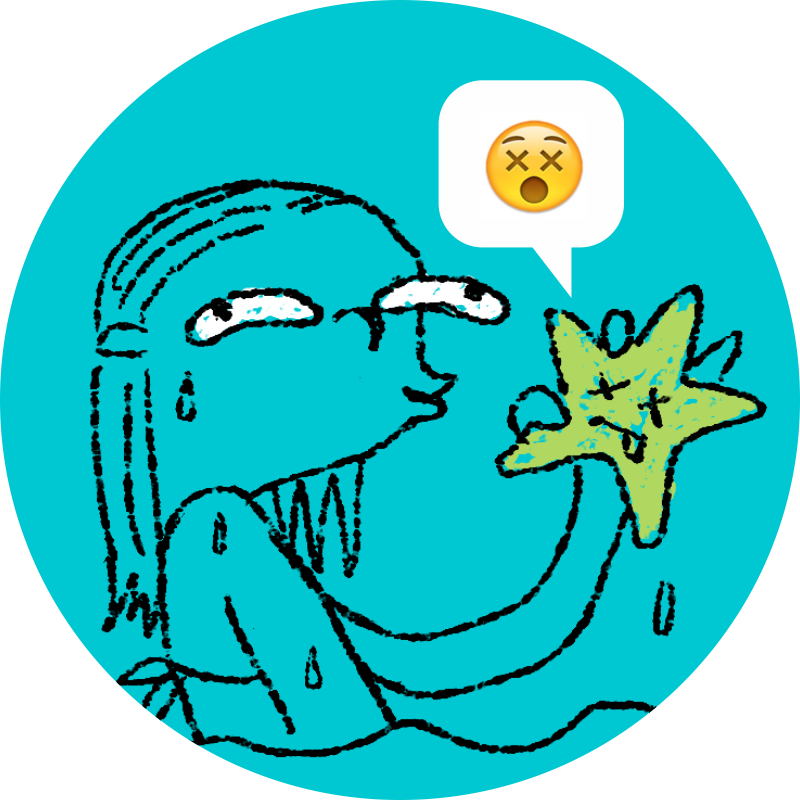 #laredzoocial Cuando Usted Saca A Una Estrella De Mar - Illustration (800x800), Png Download