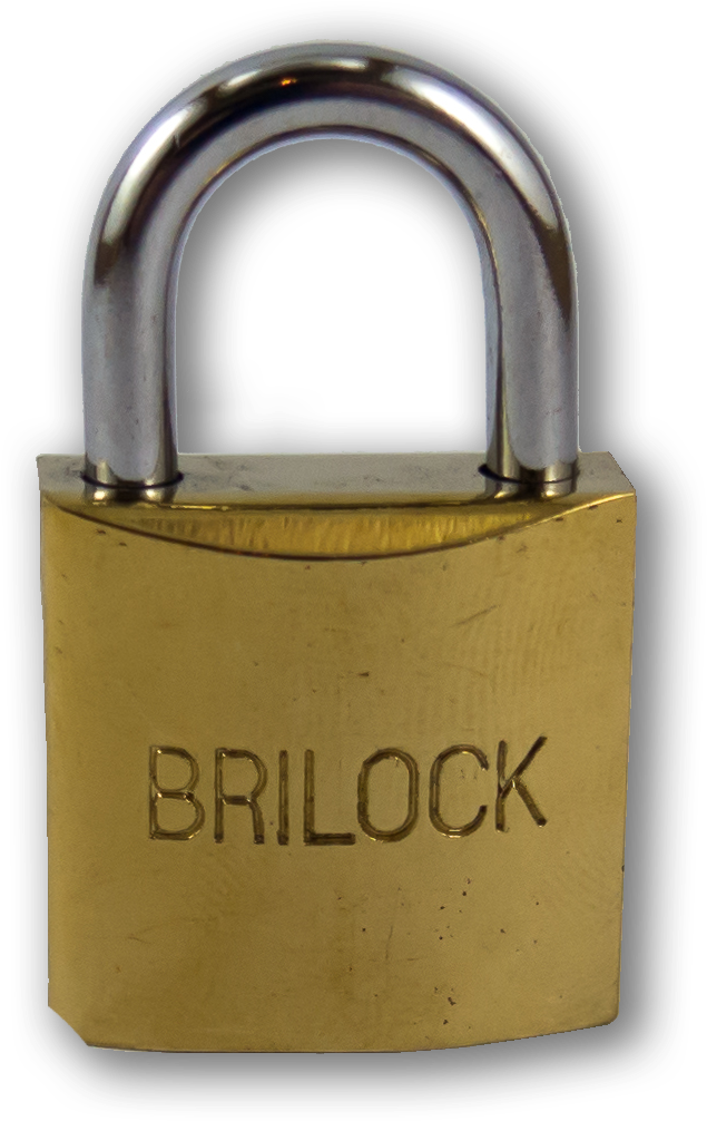 Candado De Acero Bronceado 25 Mm - Brass (2964x2964), Png Download