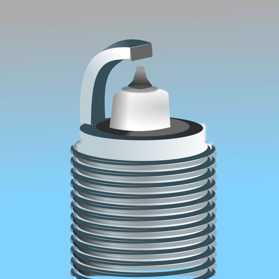 Spark Plug - Spark Plug Public Domain (900x900), Png Download