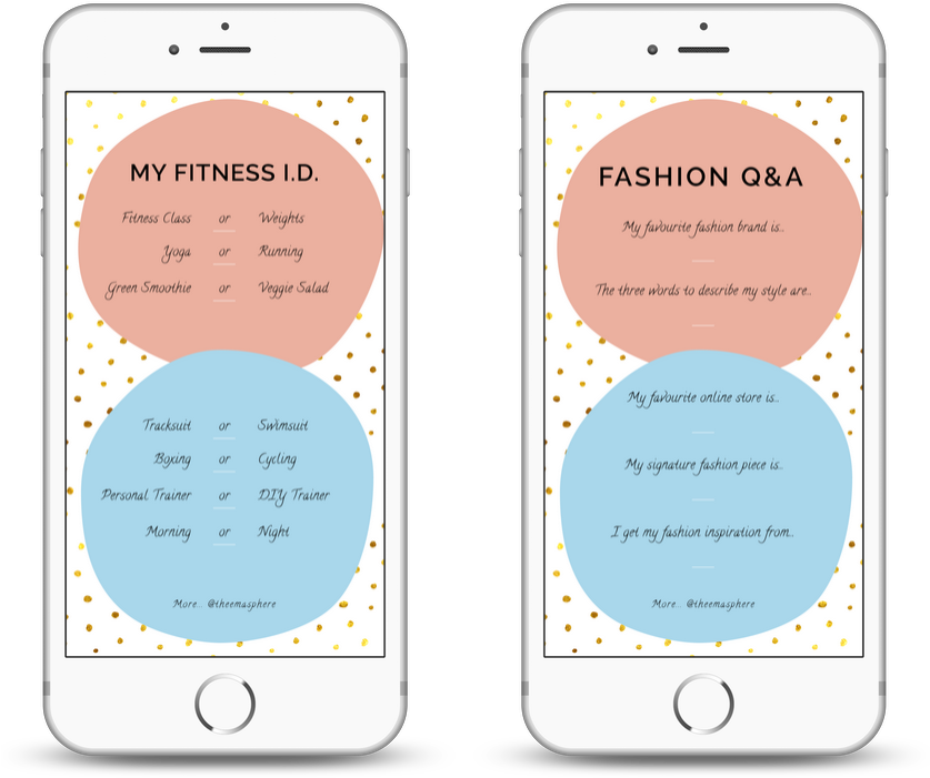 Q&a Instagram Story Template From Theemasphere - Instagram (836x773), Png Download