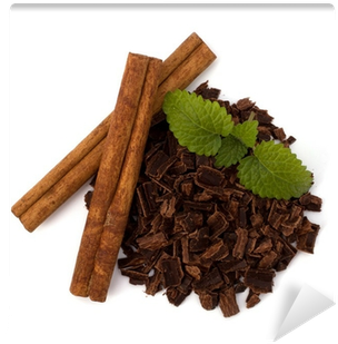 Crushed Chocolate Shavings Pile And Cinnamon Sticks - Chocolate (400x400), Png Download