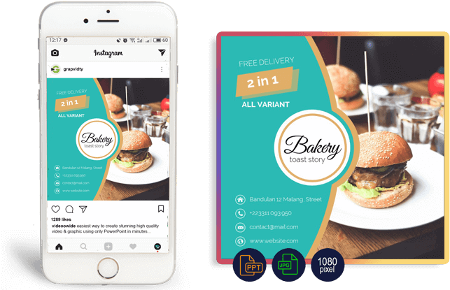 Instagram Banner Templates - Drawing (700x432), Png Download