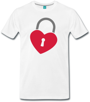 Candado Corazon Camisetas - Heart (378x378), Png Download