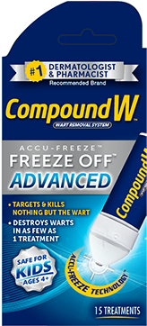 Compound W Wart Remover One Step Pads Maximum Strength - Compound Freeze Off (361x400), Png Download