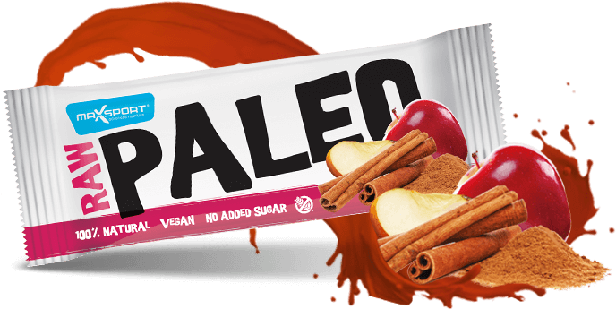 Apple & Cinnamon Flavour - Max Sport Paleo Raw Barbar Apple Cinnamon 50g (750x400), Png Download