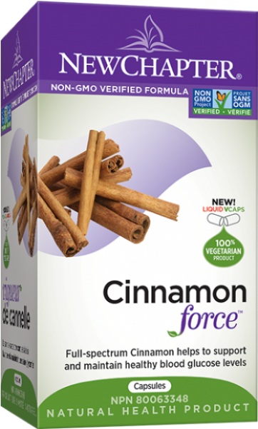 New Chapter Cinnamon Force 60 Veggie Caps - New Chapter Cinnamon Force 30 Veggie Caps (600x600), Png Download