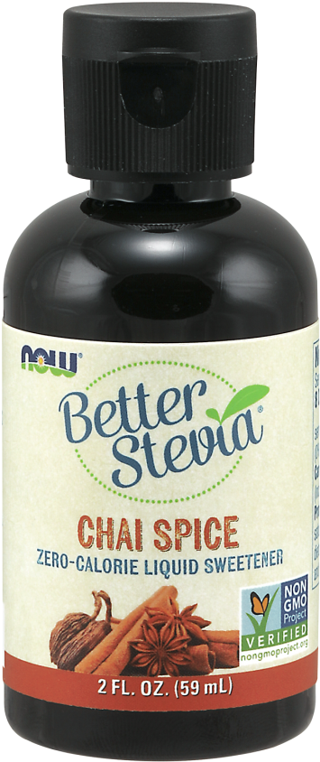 Betterstevia® Liquid, Chai Spice - Now Foods Better Stevia Original - 100 Packets (406x880), Png Download