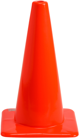28" Cone, - 18 Traffic Cone (600x600), Png Download