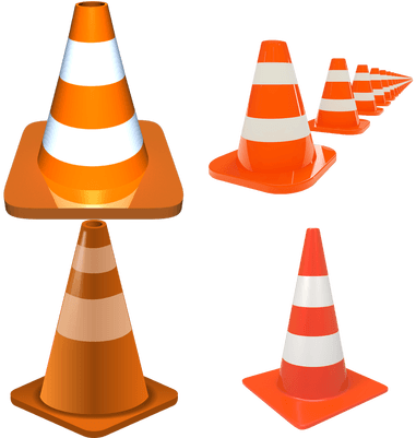 Traffic Cones - Cone Png (400x400), Png Download