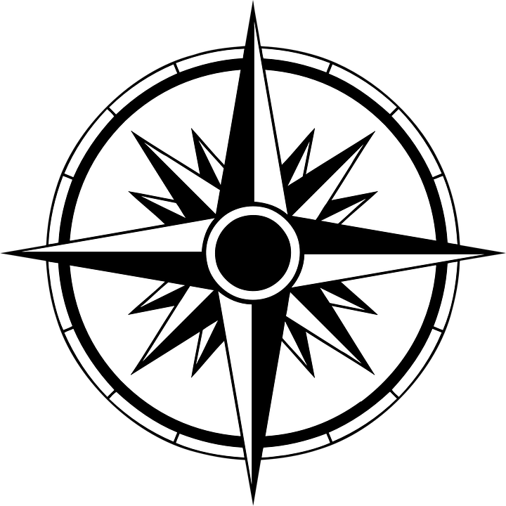 Estrella Rosa De Los Vientos (720x720), Png Download