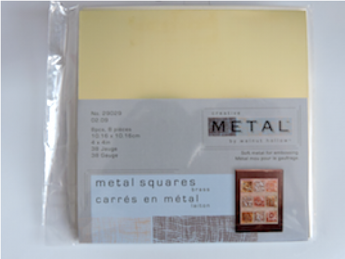 Walnut Hollow Square Embossing Metal - Brass (500x500), Png Download