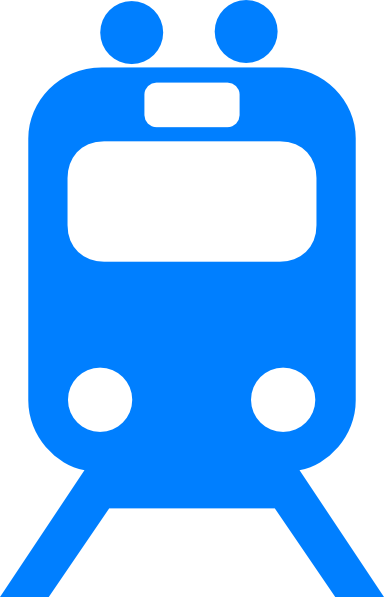 Blue Train Clip Art (384x597), Png Download