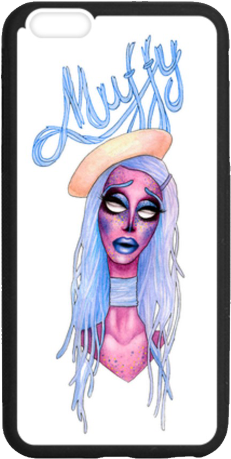 Muffy Illustration Iphone Custom Case - Iphone (990x959), Png Download