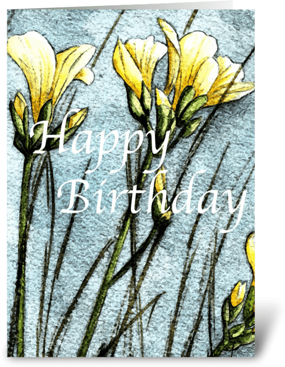 Field Flowers Greeting Card - Snow Crocus (700x792), Png Download
