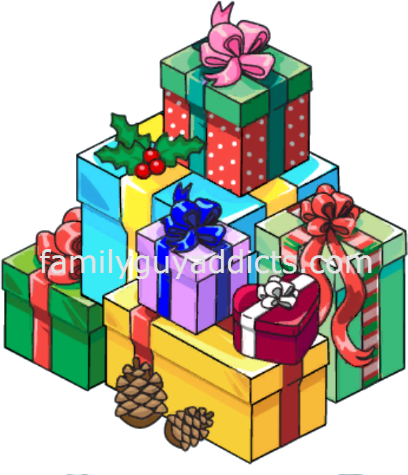 Pile Of Presents - Santa Claus (635x696), Png Download
