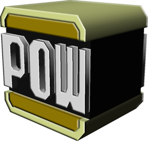 Gold Pow Block - Box (502x480), Png Download