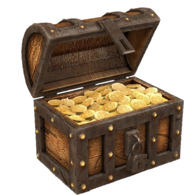 Chest Full Of Gold (720x672), Png Download