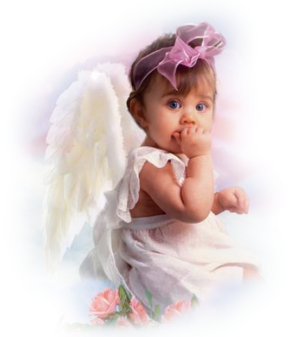Foto De Crianca Vestida De Anjo Menina Bebe Com As Heaven With Baby Angels Background Full Size Png Download Seekpng