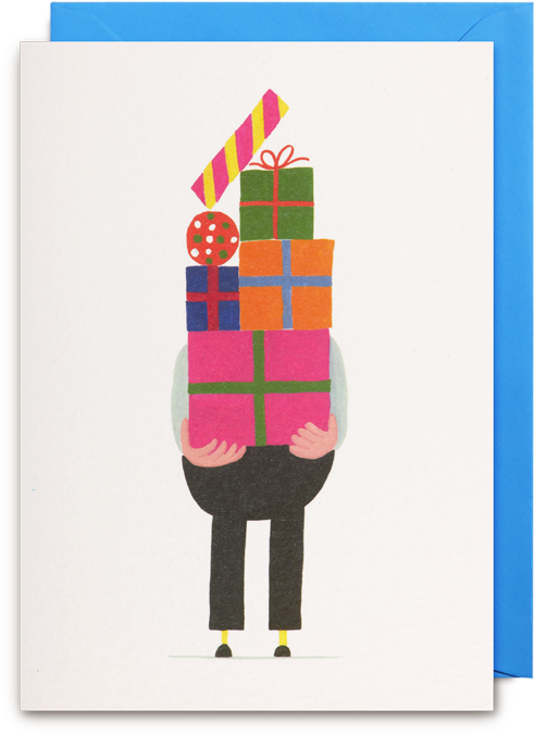 Pile Of Presents Card - Daniel Frost Pile Of Presents Card (700x750), Png Download