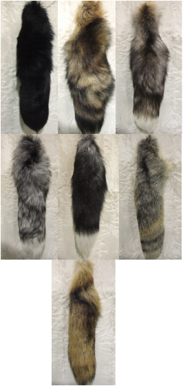 Fox Tail - Fur Clothing (266x559), Png Download