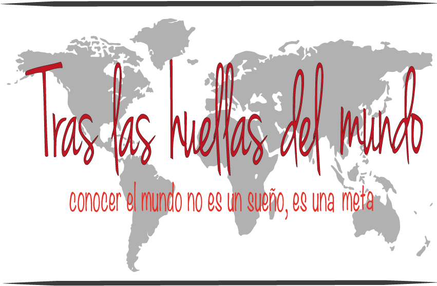 Tras Las Huellas Del Mundo - World Map (850x567), Png Download