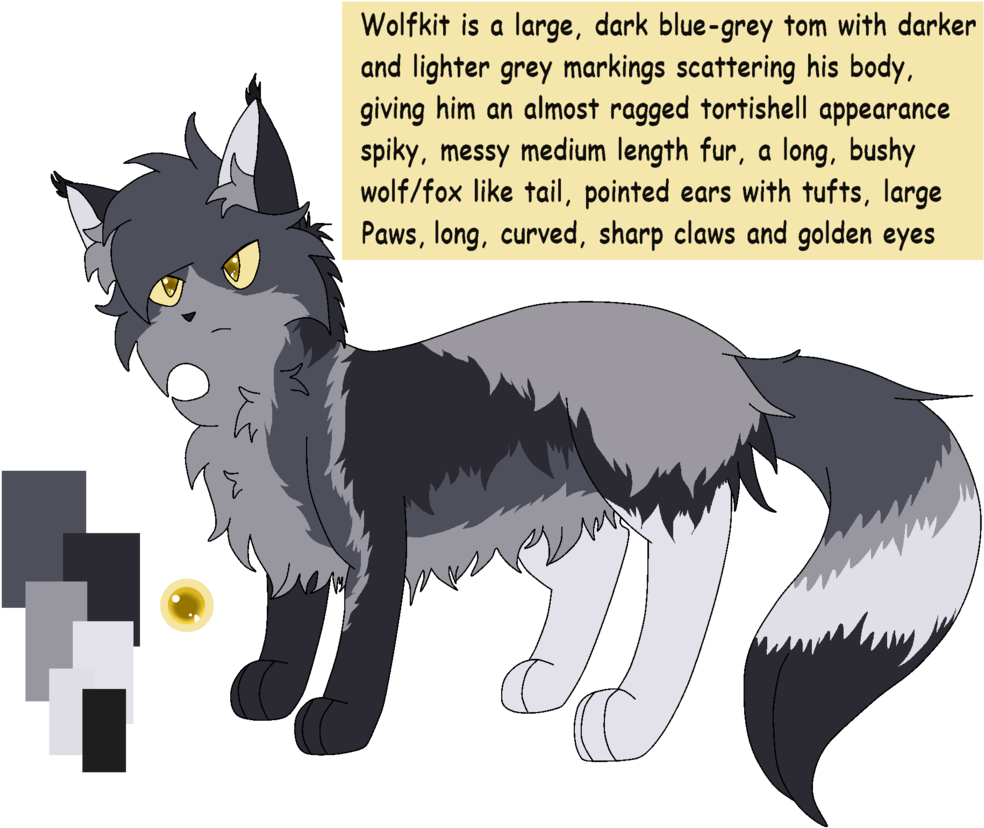 Wolfkit By Violetninetales-db4in60 - Warrior Cats Violet Ninetails (1024x882), Png Download