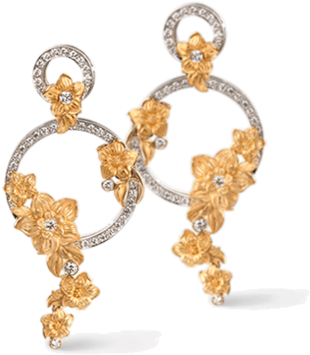 Carrera Y Carrera Diamond "emperatriz Bouquet" Earrings - Carrera Y Carrera Earrings (464x480), Png Download