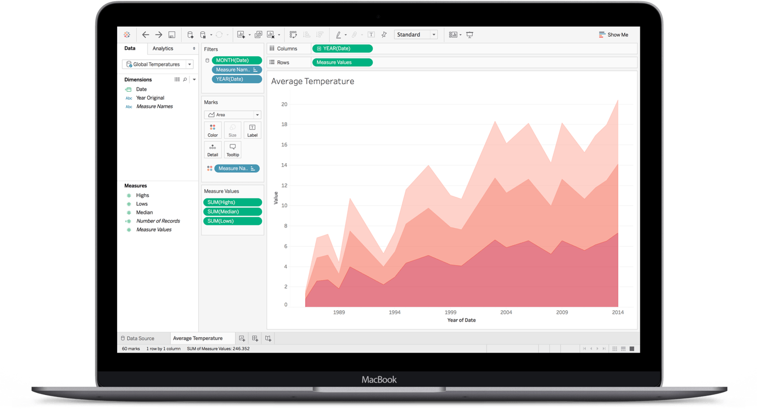 Compare Tableau Con Otras Soluciones - Tableau Macbook (2000x1333), Png Download