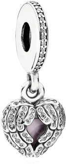 Pandora Angel Wings Locket Hanging Charm (800x800), Png Download