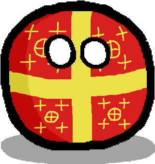 Latin Empireball - Delaware Countryball (426x426), Png Download