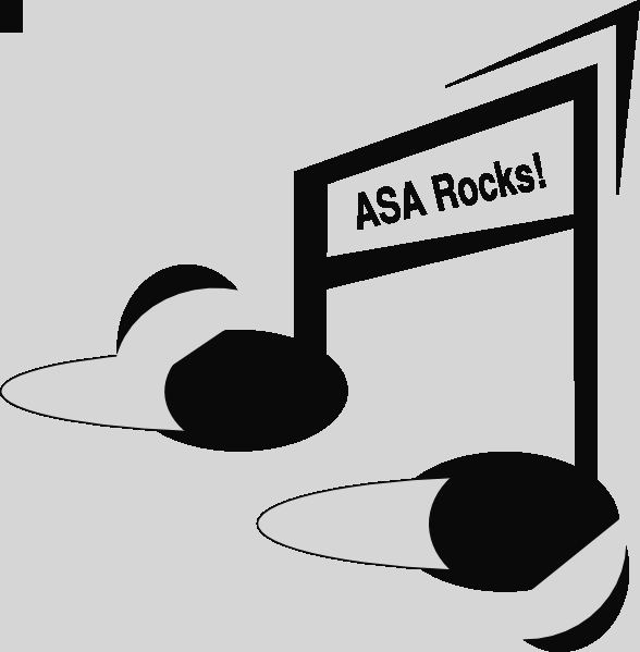 Asa Rocks Music Note Clip Art At Clker Clipart Asa - Music Note (588x599), Png Download