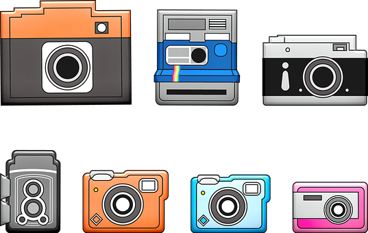 Camera, Vintage, Polaroid, Movie Camera - Camera (537x340), Png Download