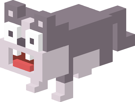 The Lucky Cat Looks Like It Has A Mainly Purplish Colored - Crossy Road Characters Png (430x325), Png Download