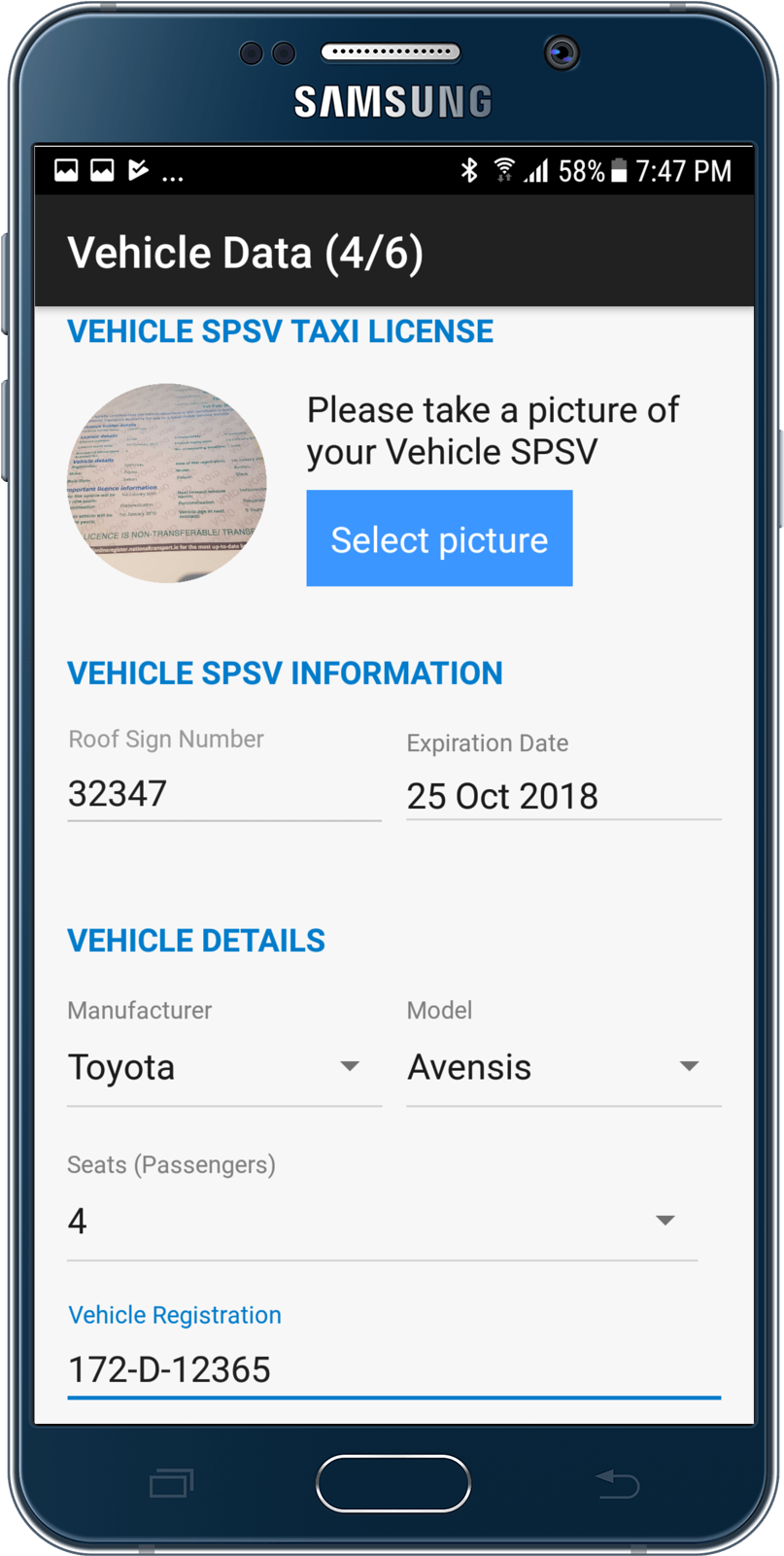 Vehicle Spsv Taxi Licence - Iphone (2000x2000), Png Download