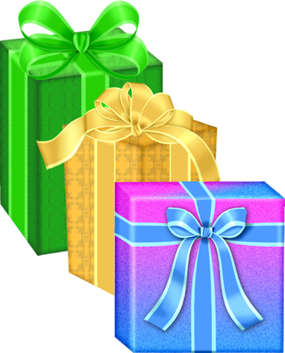 Birthday Present Clipart Yellow Gift - Gifts Present Clipart (405x500), Png Download