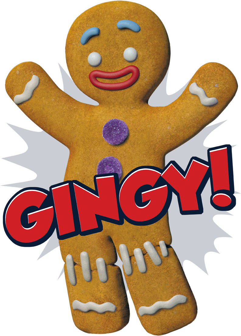 Shrek Gingy Men's Heather T-shirt - Ginger Shrek (400x563), Png Download