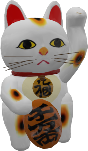 Maneki Neko (maneki Neko (uğur Kedisi)) For Euro - Domestic Short-haired Cat (960x540), Png Download